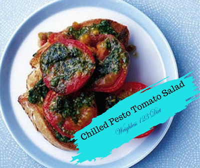 Chilled Pesto Tomato Salad