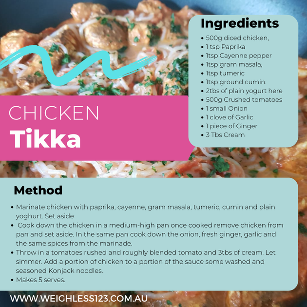 Chicken Tikka – Weighless 123 Diet