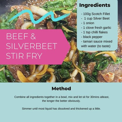 BEEF & SILVERBEET STIR-FRY