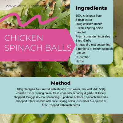 Chicken Spinach Balls