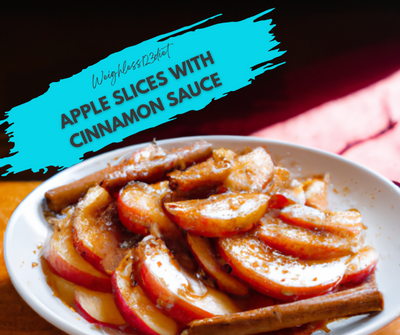 Apple Slices with Cinnamon Sauce