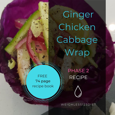Ginger Chicken Cabbage Wrap