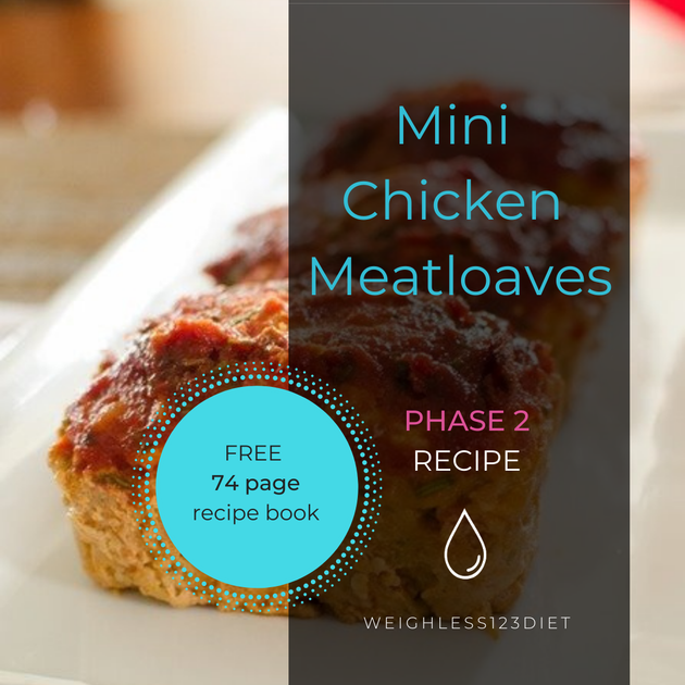 Mini Chicken Meatloaves – Weighless 123 Diet