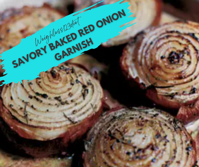 Savory Baked Red Onion Garnish