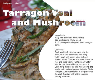 Tarragon veal and mushroom