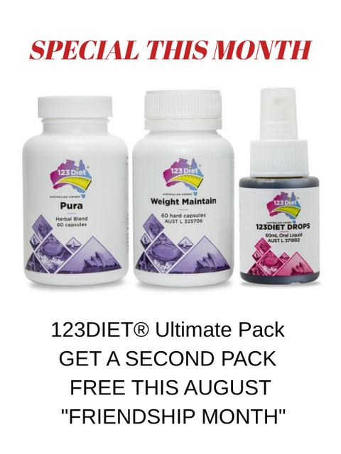 123DIET® Ultimate Pack GET A SECOND PACK FREE THIS AUGUST "FRIENDSHIP MONTH"