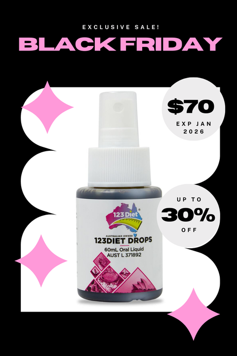 Black Friday 1 x 123Diet Drops + Meal Plan